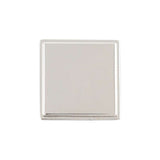 Belwith Keeler Brownstone Square Cabinet Knob in Polished Nickel 1-1/4" B077460-14 Front View