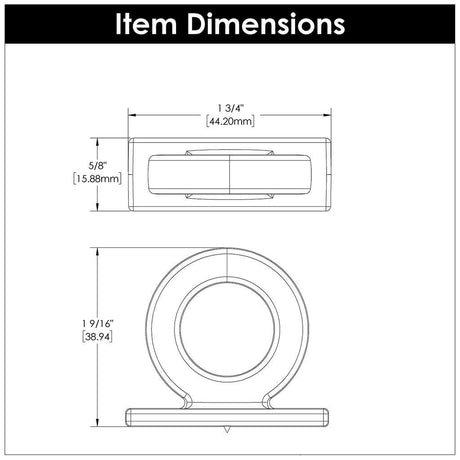 BELWITH KEELER Corsa 1-3/4" Ring Cabinet Knob in Brushed Golden Brass B078787BGB Specs