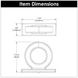 BELWITH KEELER Corsa 1-3/4" Ring Cabinet Knob in Matte Black B078787MB Specs