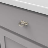 BELWITH KEELER Corsa 1-3/4" Ring Cabinet Knob in Satin Nickel B078787SN Mounted