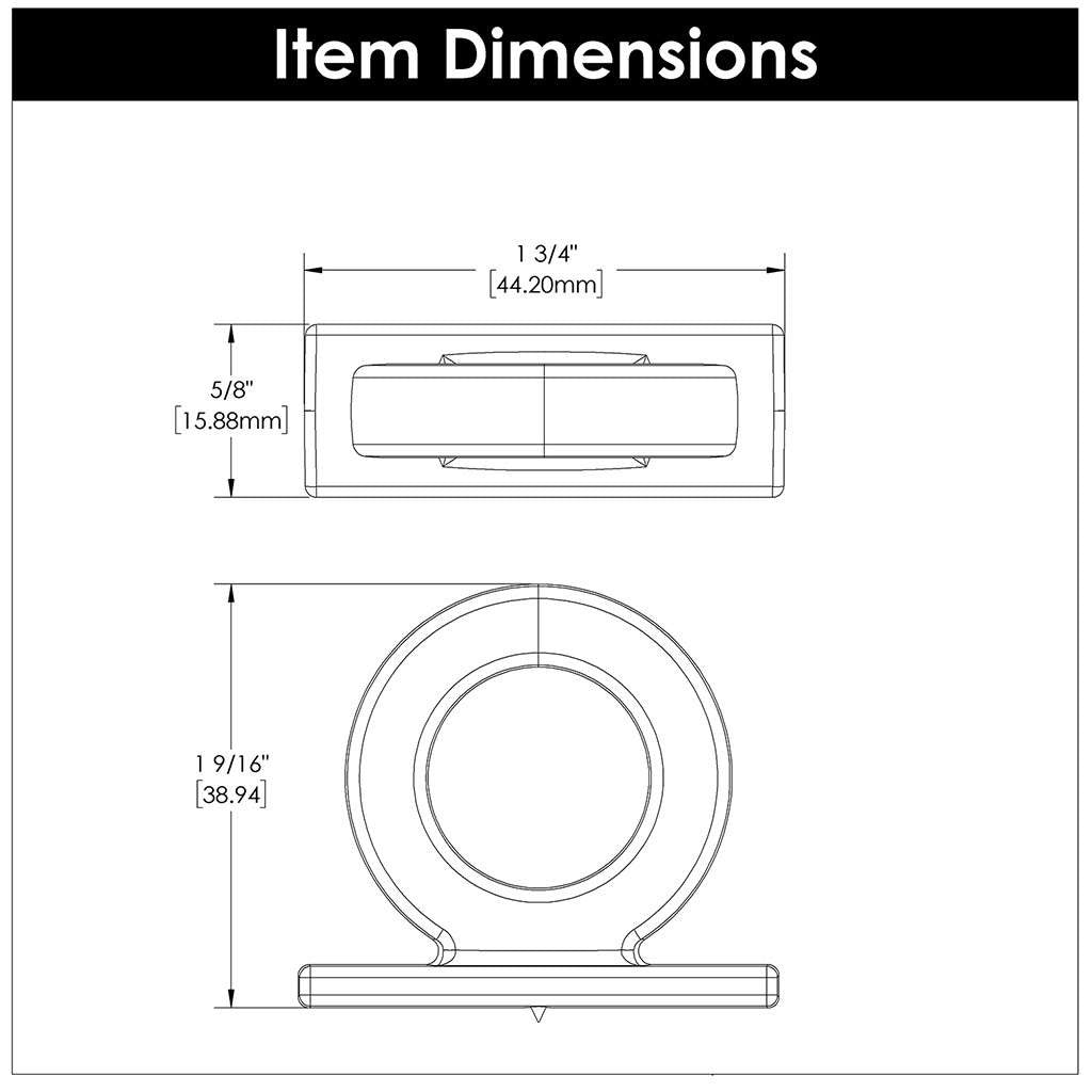 BELWITH KEELER Corsa 1-3/4" Ring Cabinet Knob in Satin Nickel B078787SN Specs
