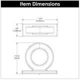 BELWITH KEELER Corsa 1-3/4" Ring Cabinet Knob in Satin Nickel B078787SN Specs