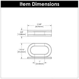 BELWITH KEELER Corsa Ring Handle Cabinet Pulls in Matte Black 1" B078784MB Specs