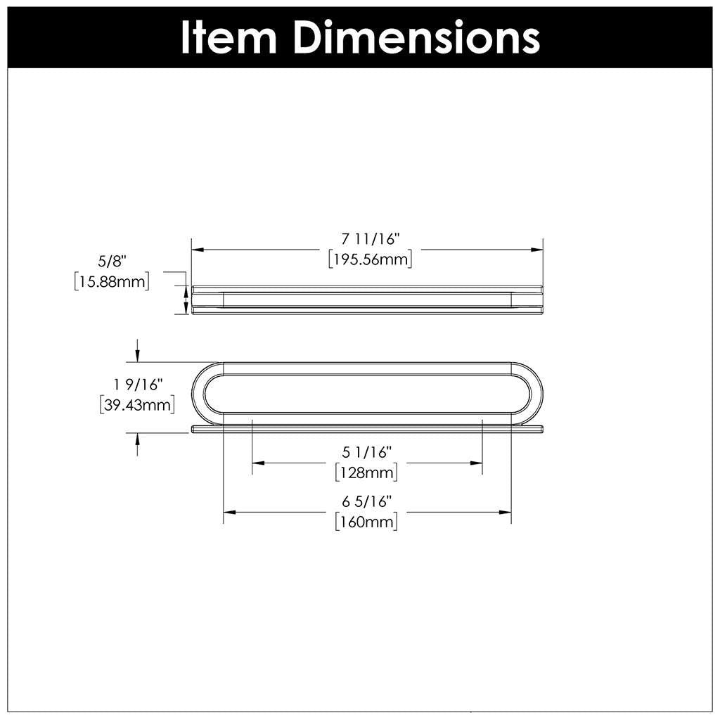 BELWITH KEELER Corsa Ring Handle Cabinet Pulls in Matte Black 128mm 160mm B078786MB Specs