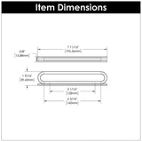 BELWITH KEELER Corsa Ring Handle Cabinet Pulls in Matte Black 128mm 160mm B078786MB Specs