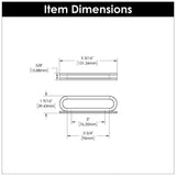 BELWITH KEELER Corsa Ring Handle Cabinet Pulls in Matte Black 3" 96mm B078785MB Specs
