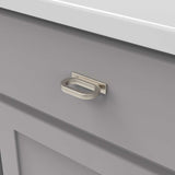 BELWITH KEELER Corsa Ring Handle Cabinet Pulls in Satin Nickel 1" B078784SN Mounted