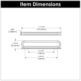 BELWITH KEELER Corsa Ring Handle Cabinet Pulls in Satin Nickel 128mm 160mm B078786SN Specs