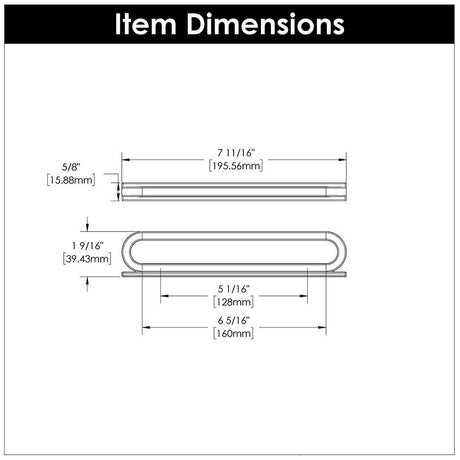  Specs BELWITH KEELER Corsa Ring Handle Cabinet Pulls in Satin Nickel B078786SN 5" (128mm) & 6-1/4" (160mm)