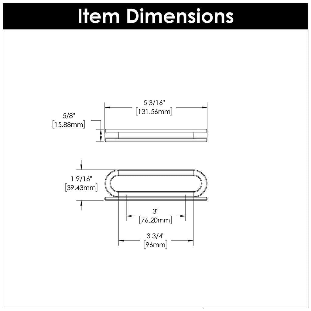 BELWITH KEELER Corsa Ring Handle Cabinet Pulls in Satin Nickel 3" 96mm B078785SN Specs