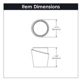 BELWITH KEELER Firenze 1-1/4" Diameter Cabinet Knob in White and Champagne Bronze B077038MW-CBZ Specs