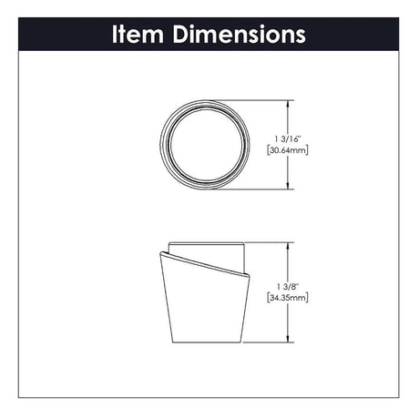 BELWITH KEELER Firenze 1-1/4" Diameter Cabinet Knob in White and Champagne Bronze B077038MW-CBZ Specs