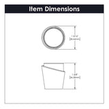 BELWITH KEELER Firenze 1-1/4" Diameter Cabinet Knob in White and Matte Black B077038MW-MB Specs