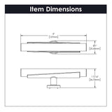 BELWITH KEELER Firenze Bar Cabinet Knob in White and Matte Black 5" B077044MW-MB Specs