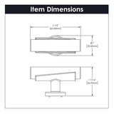 BELWITH KEELER Firenze Bar Cabinet Knob in White and Satin Nickel 2-1/2" B077041MW-SN Specs