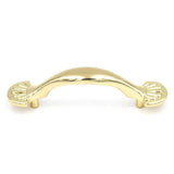 Belwith Newport 3" Centers Handle Pull in Polished Brass P538-PB Side View