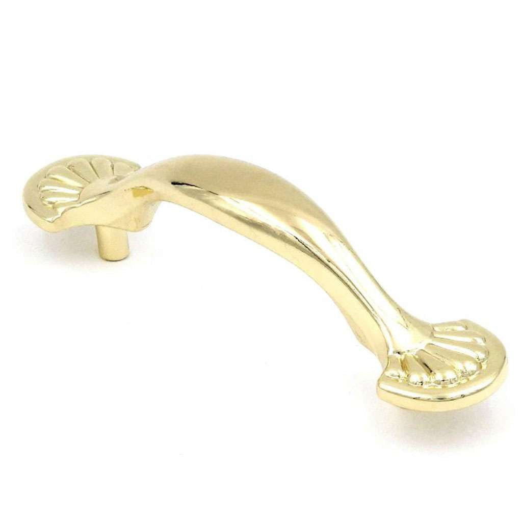 Belwith Newport 3" Centers Handle Pull in Polished Brass P538-PB