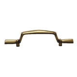 Side View of a Lancaster Brass 3" Hole Center Handle Cabinet Pull from Belwith P355-LP