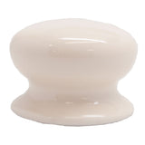 Side View of a Light Almond Bifold Closet Door Knob by Belwith P6107-LAD