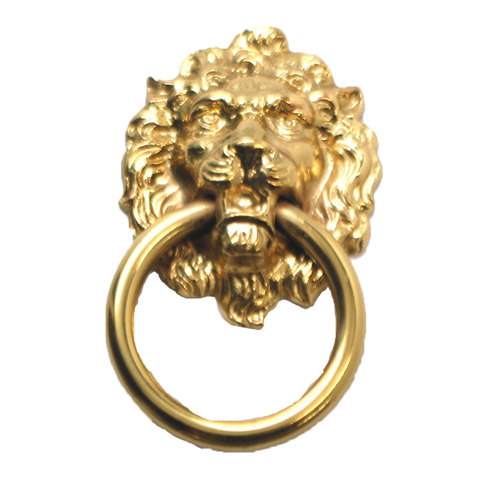 Belwith Restoration Brass Lion Ring Pull – The Knob Shop