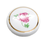 BELWITH Rose Garden 1-1/4" Diameter Flower Cabinet Knob in White P24-R