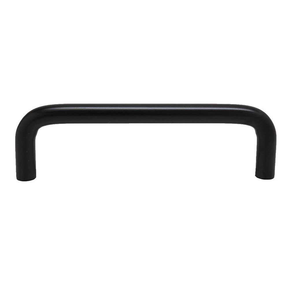 BERENSON Advantage Cabinet Wire Pulls in Flat Black 3-3/4" 6127-2055-P Side View