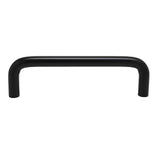 BERENSON Advantage Cabinet Wire Pulls in Flat Black 3-3/4" 6127-2055-P Side View