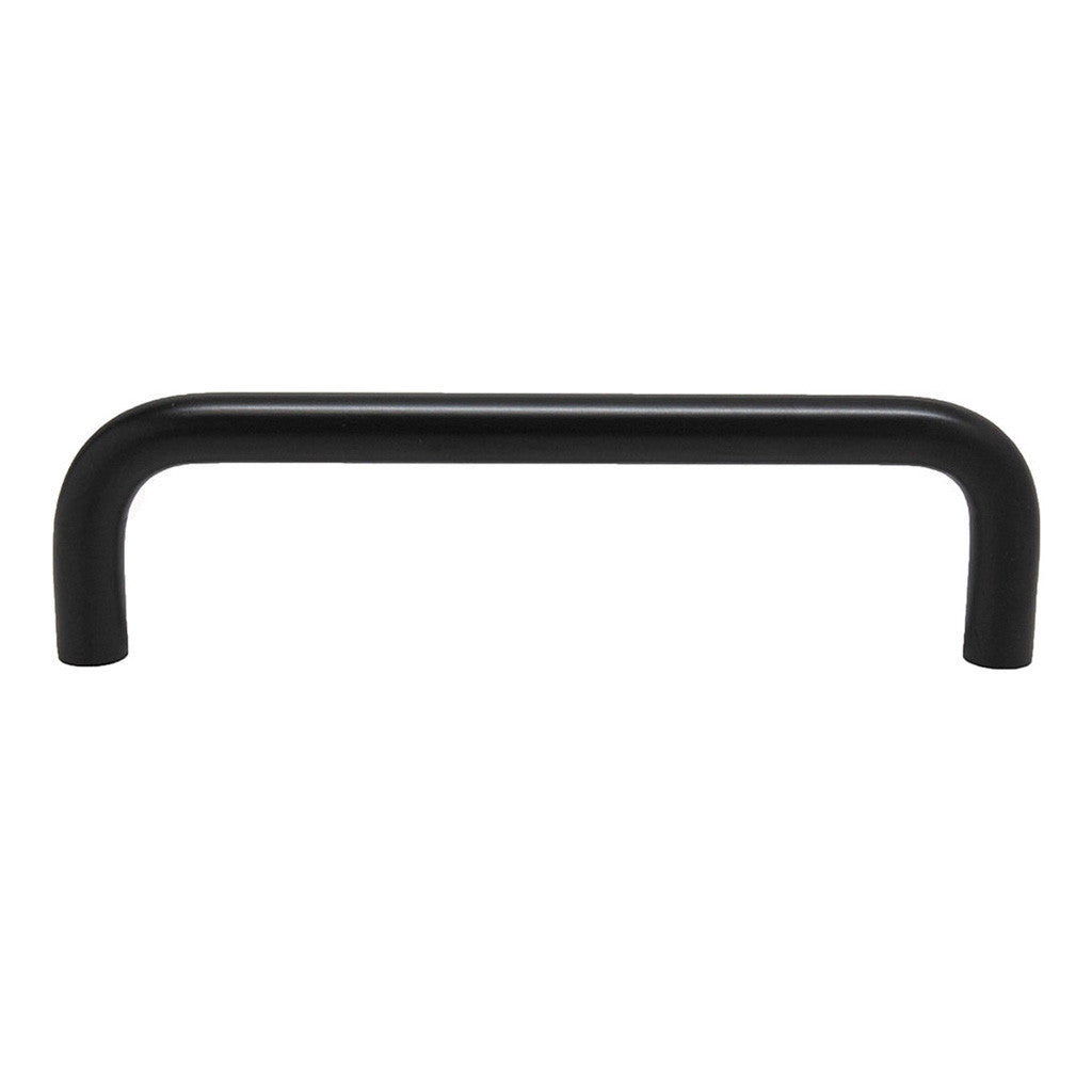 BERENSON Advantage Cabinet Wire Pulls in Flat Black 4" 6126-2055-P Side View