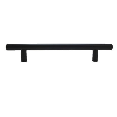 BERENSON Cabinet Bar Pulls in Flat Black 128mm 9546-2055-P Side View