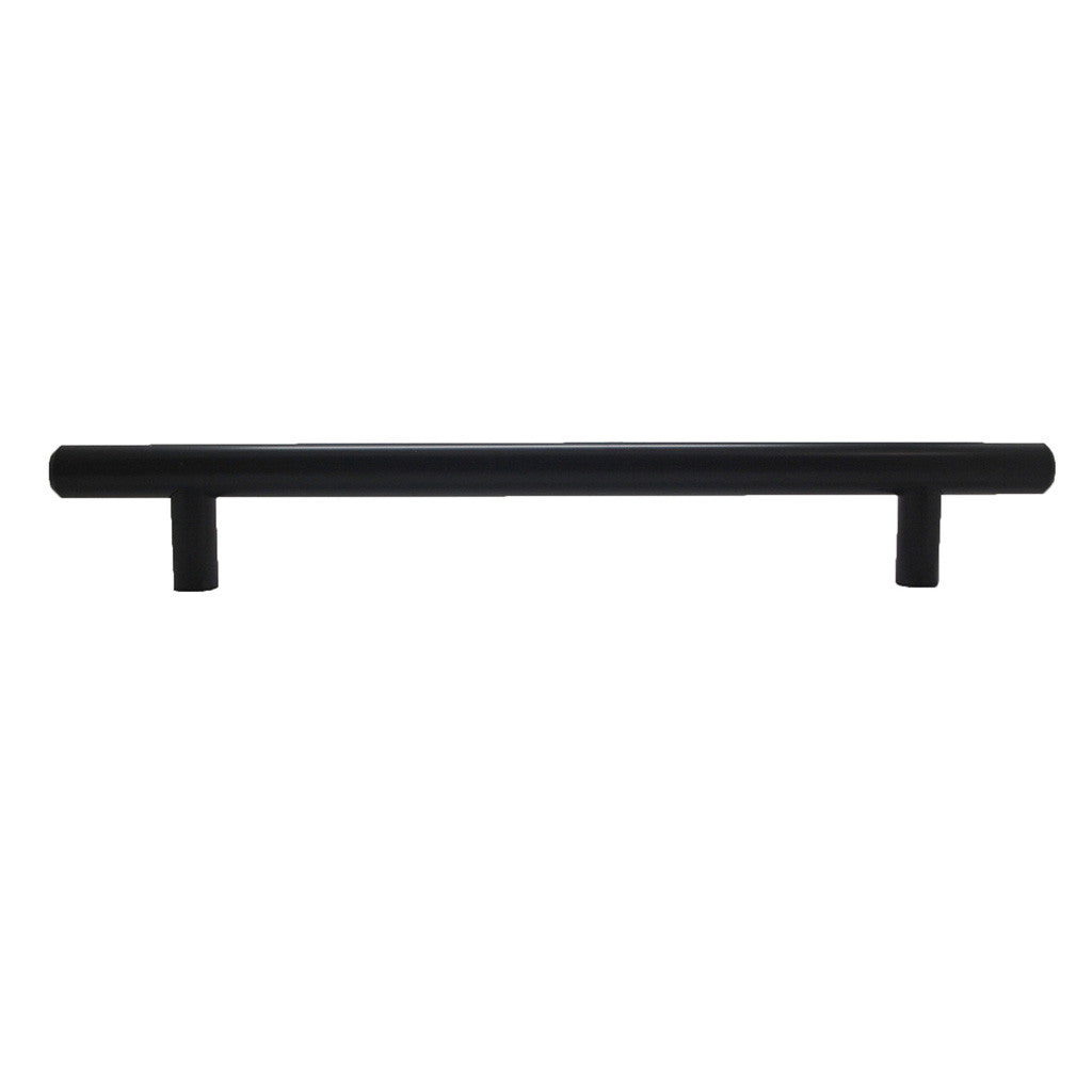 BERENSON Cabinet Bar Pulls in Flat Black 160mm 9521-2055-P Side View