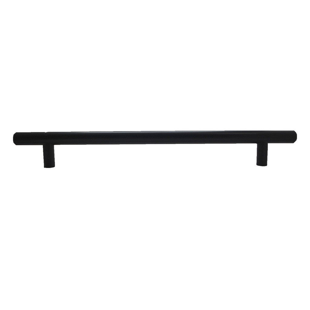 BERENSON Cabinet Bar Pulls in Flat Black 192mm 9522-2055-P Side View