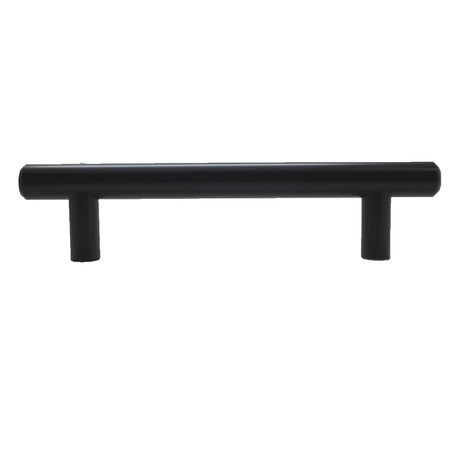 BERENSON Cabinet Bar Pulls in Flat Black 96mm 9545-2055-P Side View