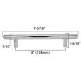 BERENSON Cabinet Bar Pulls in Polished Chrome 128mm 9550-2026-P Specs