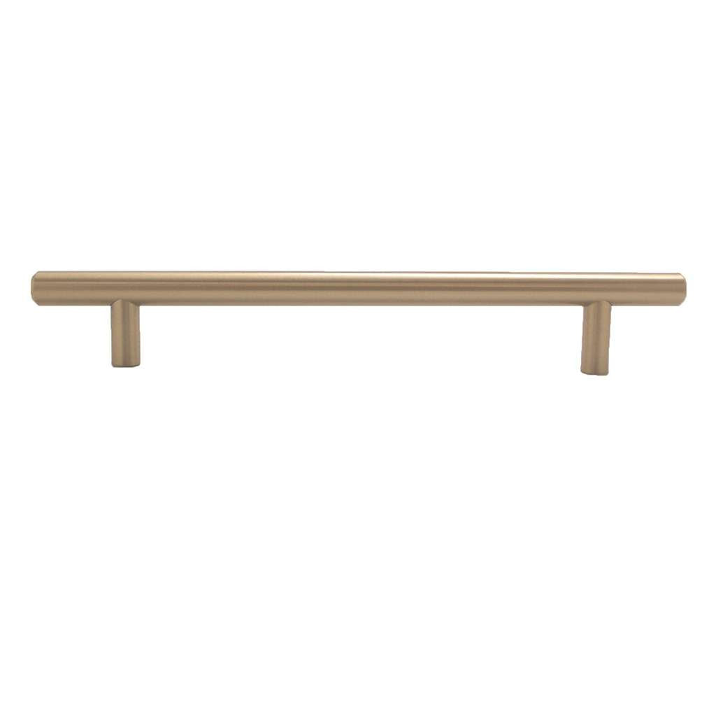 BERENSON Cabinet Bar Pulls in Satin Champagne 160mm 9523-20CZ-P Side View