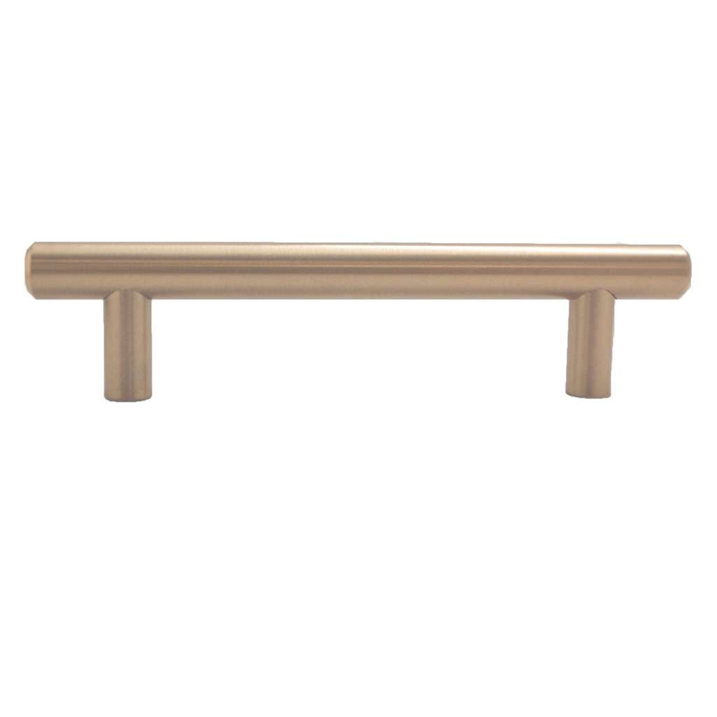 BERENSON Cabinet Bar Pulls in Satin Champagne 96mm 9541-20CZ-P Side View