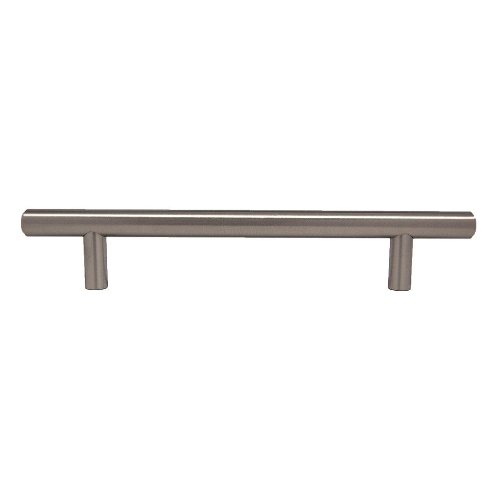 BERENSON Cabinet Bar Pulls in Satin Nickel 128mm 9402-2BPN-P Side View