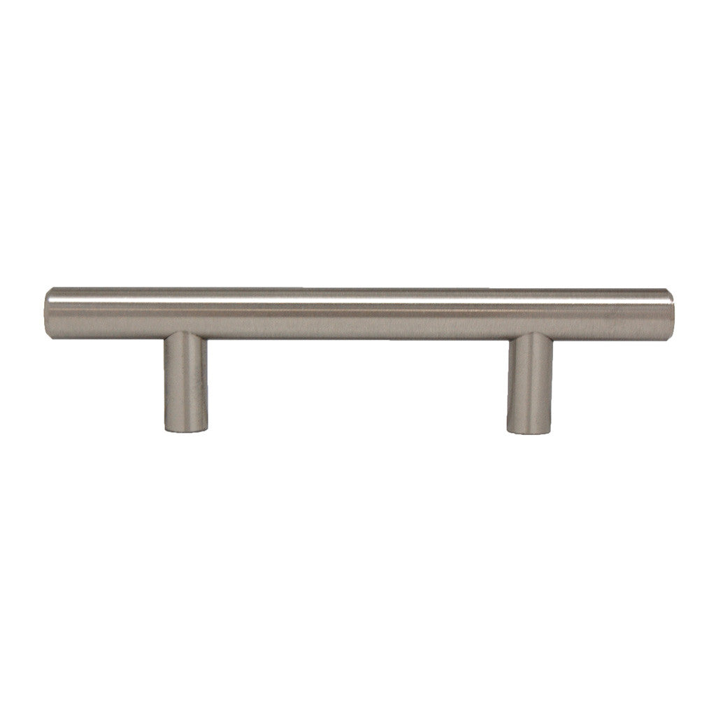 BERENSON Cabinet Bar Pulls in Satin Nickel 3" 9557-2BPN-P Side View