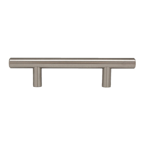 BERENSON Cabinet Bar Pulls in Satin Nickel 3" 9557-2BPN-P Side View