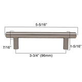 BERENSON Cabinet Bar Pulls in Satin Nickel 96mm 9401-2BPN-P Specs