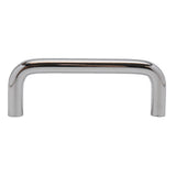 BERENSON Cabinet Wire Pulls in Polished Chrome 3in 6143-226-P Side View