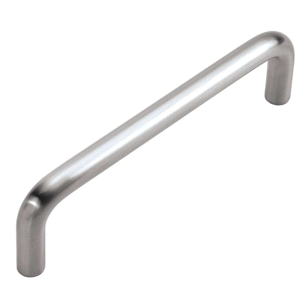 Hickory cabinet wire pulls in satin nickel 4in P555-SN