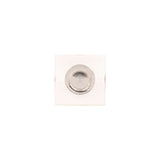 HICKORY Crystal Palace 1-3/8" Length Square Cabinet Knob in Clear and Polished Nickel H079525-CA14 Top View