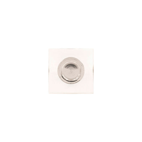 HICKORY Crystal Palace 1-3/8" Length Square Cabinet Knob in Clear and Polished Nickel H079525-CA14 Top View