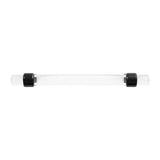 HICKORY Crystal Palace Handle Cabinet Pulls in Matte Black and Clear 128mm H079519-CAMB Front View