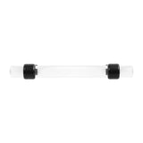 HICKORY Crystal Palace Handle Cabinet Pulls in Matte Black and Clear 96mm H079518-CAMB Front View
