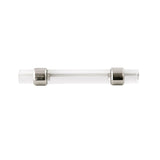 HICKORY Crystal Palace Handle Cabinet Pulls in Polished Nickel and Clear 3" HH075857-CA14 Top View