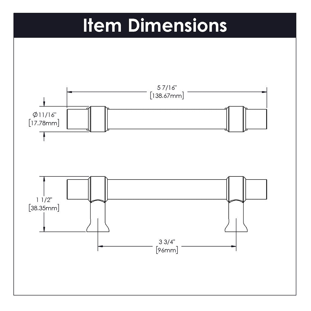 HICKORY Crystal Palace Handle Cabinet Pulls in Polished Nickel and Clear 96mm H079518-CA14 Specs