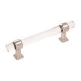HICKORY Crystal Palace Handle Cabinet Pulls in Polished Nickel and Clear 96mm H079518-CA14