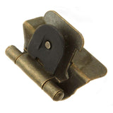 Hickory Double Demountable 1/4" Overlay Partial Wrap Cabinet Hinge (pair) in Antique Brass P5311-AB Angle