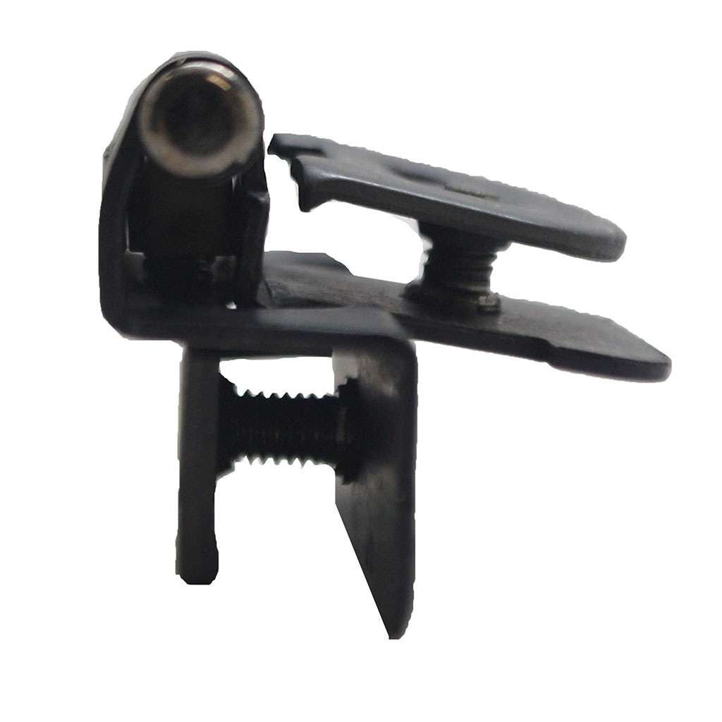 Hickory Double Demountable 1/4" Overlay Partial Wrap Cabinet Hinge (pair) in Black Iron P5311-BI Closed Side